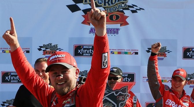 Featured Image for Justin Allgaier wins at Mid-Ohio after thrilling battle in final laps