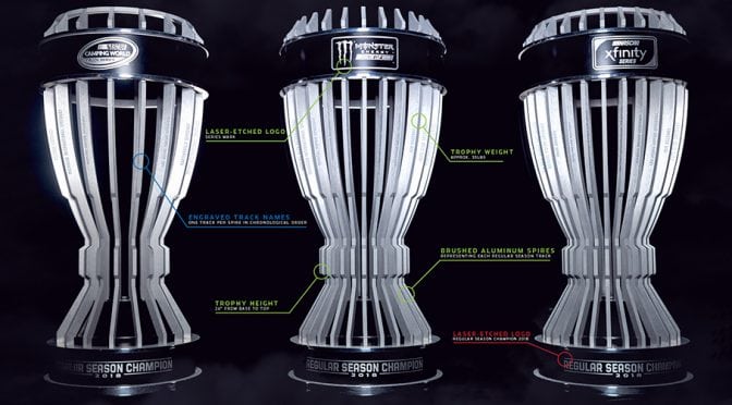 NASCAR unveils Regular Season Championship trophies