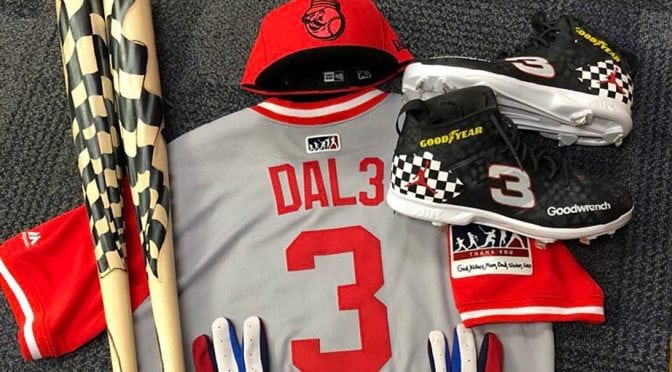 Featured Image for Reds’ Scooter Gennett pays tribute to Earnhardt on MLB Players’ Weekend