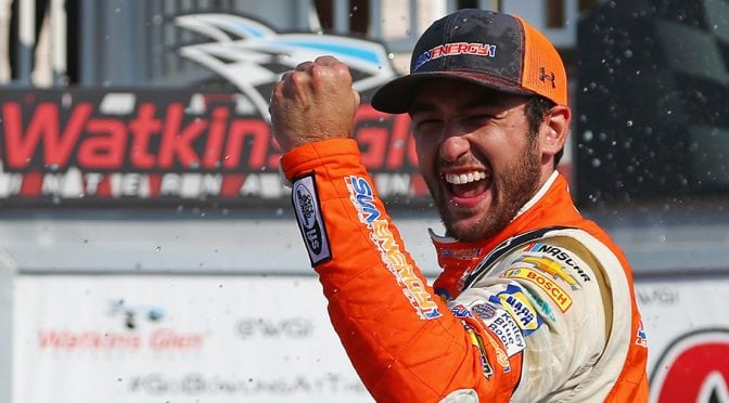 Chase Elliott holds off Truex for first career Monster Energy Series win