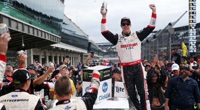 Brad Keselowski gives Team Penske first Brickyard 400 win in dramatic fashion