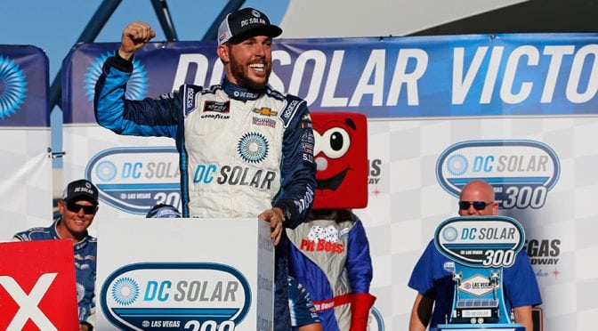 Featured Image for Ross Chastain grabs first Xfinity Series win at Las Vegas