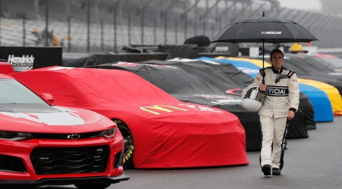 Brickyard 400 postponed to Monday, setting up NASCAR doubleheader