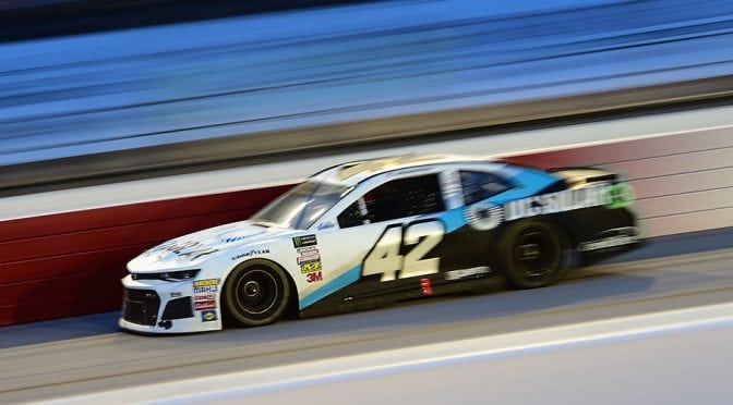 Featured image for No. 42 Monster Energy Series team gets lug-nut violation; Xfinity team hit with L1 penalty