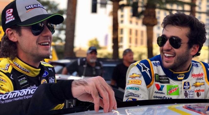 NASCAR Playoffs drivers burn rubber on Las Vegas Boulevard