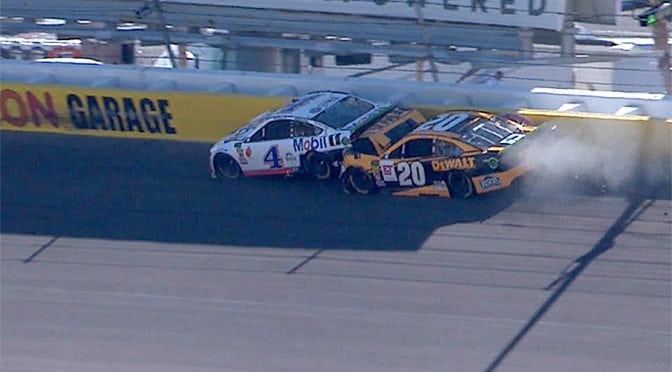 NASCAR Playoffs drivers Harvick, Jones wreck out of Vegas race