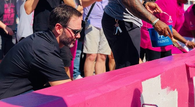 Featured Image for Annual Paint The Wall Pink event holds special meaning for drivers