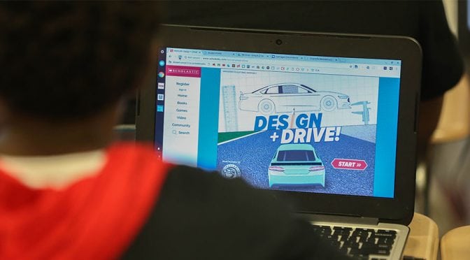 Tifft helps kick off Charlotte race week with STEM-based visit