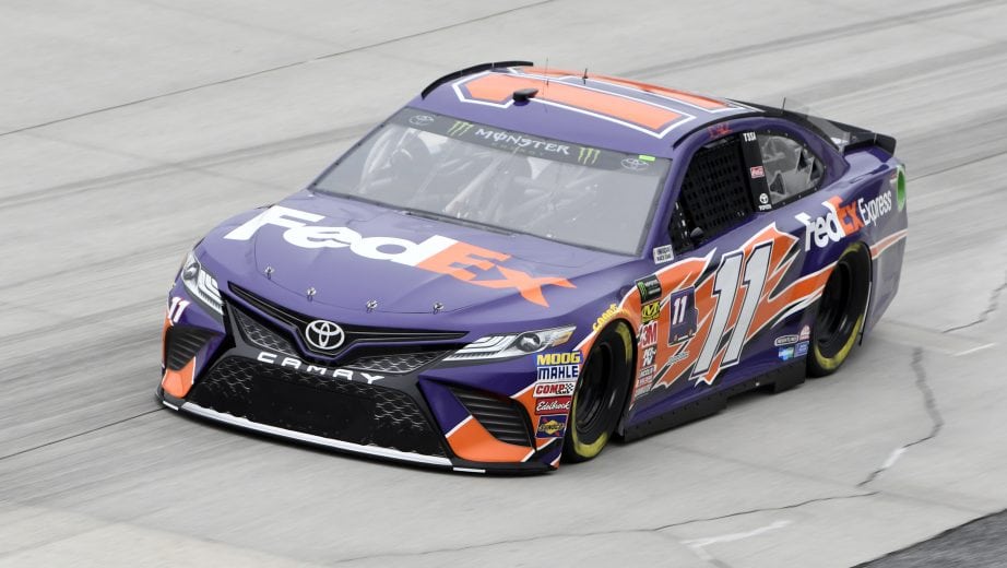 #11: Denny Hamlin, Joe Gibbs Racing, Toyota Camry FedEx Express