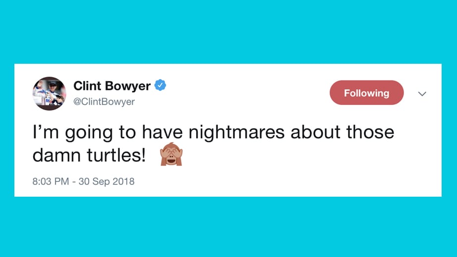 Tweet from Clint Bowyer