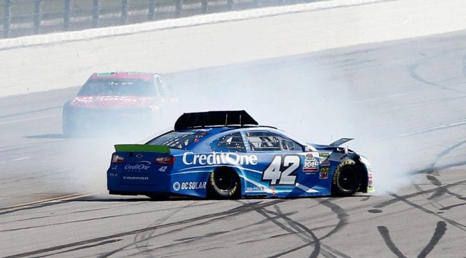 Kyle Larson overcomes balky car to finish 11th in ‘Dega