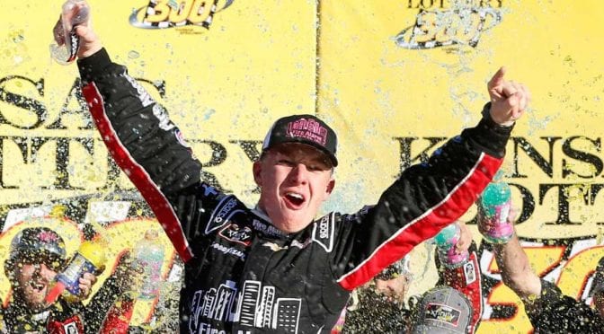 Featured image for John Hunter Nemechek denies Hemric, scores first Xfinity victory at Kansas