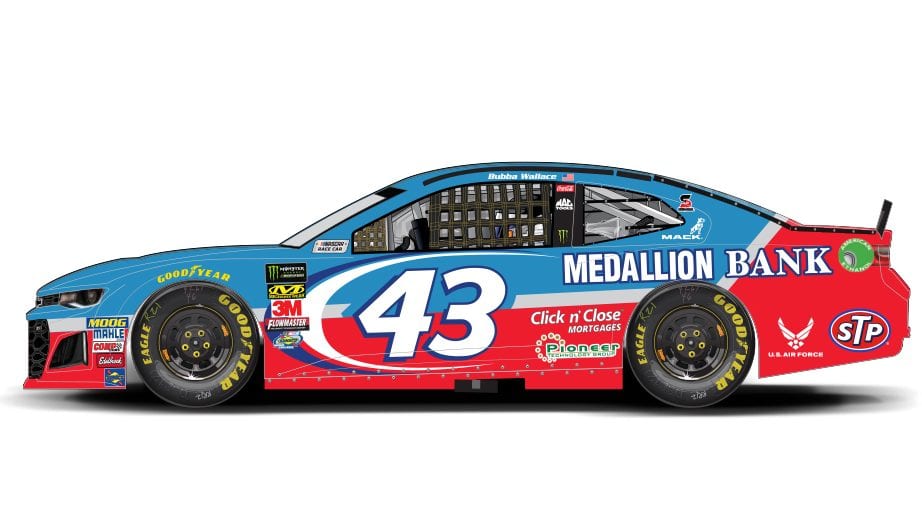 43darrell Wallacejr 2018 Pettysgarage Medallionbank Talladega 1200x520