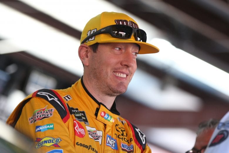 TALLADEGA, AL - OCTOBER 13:  Kyle Busch, driver of the #18 M&M's Toyota, stands by his car during practice for the Monster Energy NASCAR Cup Series 1000Bulbs.com 500 at Talladega Superspeedway on October 13, 2018 in Talladega, Alabama.  (Photo by Matt Sullivan/Getty Images) | Getty Images
