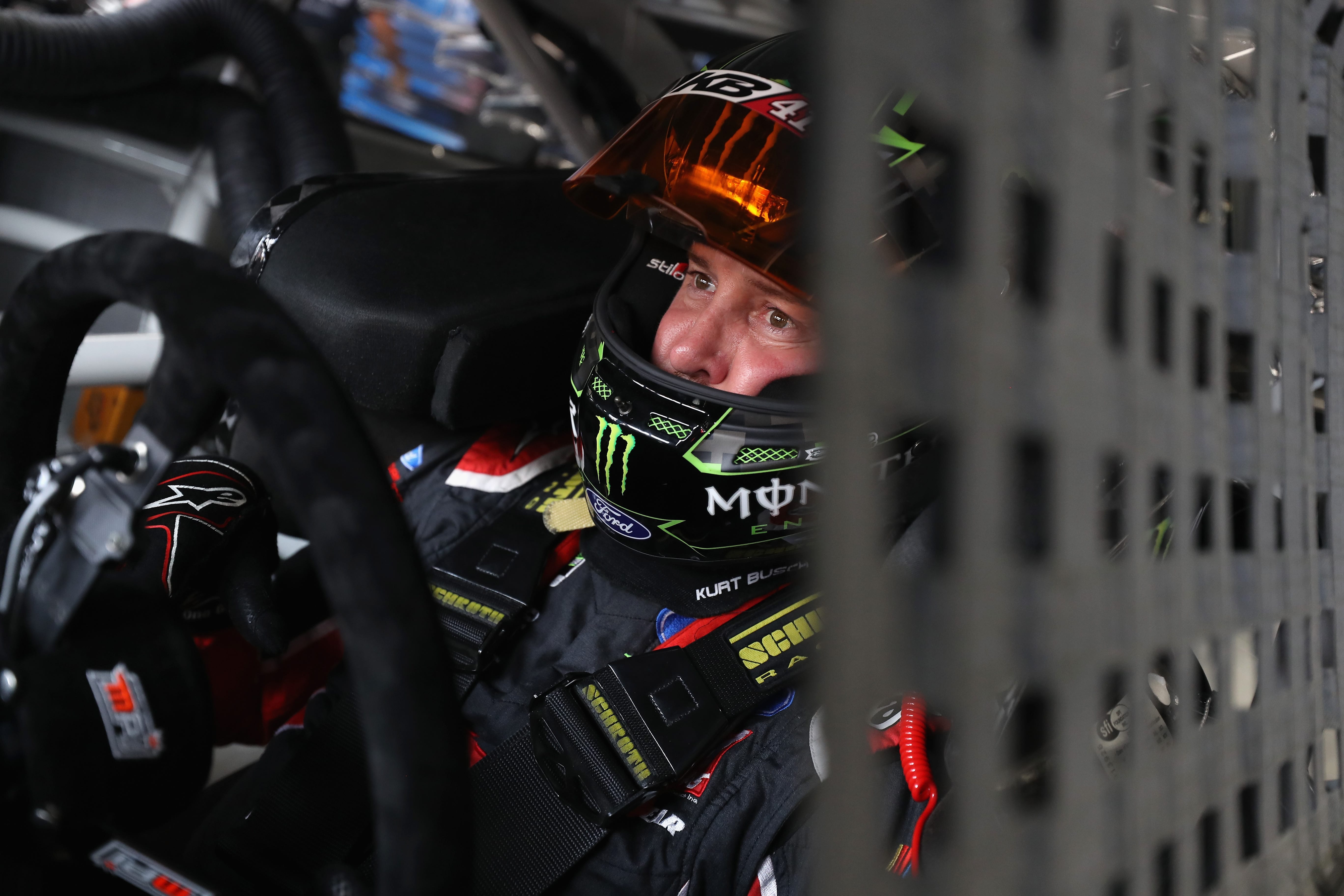 CHARLOTTE, NC - SEPTEMBER 29:  Kurt Busch, driver of the #41 Haas Automation/Monster Energy Ford, sits in his car during practice for the Monster Energy NASCAR Cup Series Bank of America Roval 400 at Charlotte Motor Speedway on September 29, 2018 in Charlotte, North Carolina.  (Photo by Streeter Lecka/Getty Images) | Getty Images