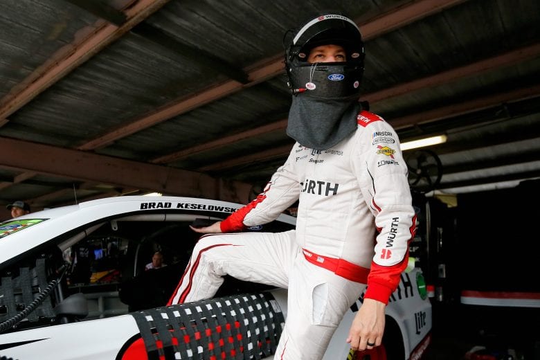 DOVER, DE - OCTOBER 05:  Brad Keselowski, driver of the #2 Wurth Ford, climbs into his car during practice for the Monster Energy NASCAR Cup Series Gander Outdoors 400 at Dover International Speedway on October 5, 2018 in Dover, Delaware.  (Photo by Jonathan Ferrey/Getty Images) | Getty Images