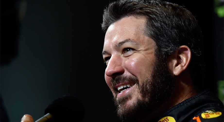 Martin Truex Jr. fields questions