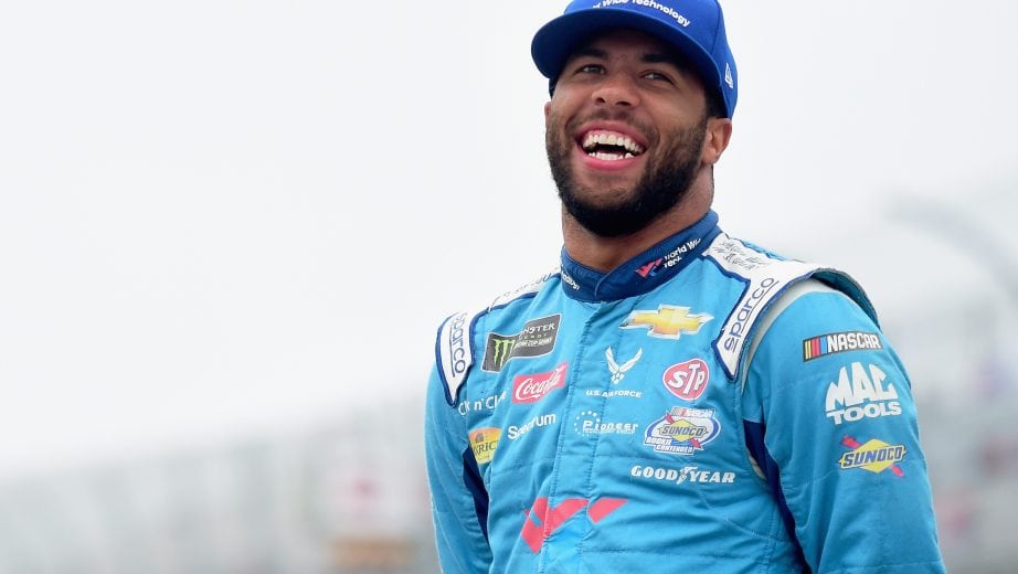 DOVER, DE - OCTOBER 05: Bubba Wallace, driver of the #43 World Wide Technology Chevrolet, looks on during qualifying for the Monster Energy NASCAR Cup Series Gander Outdoors 400 at Dover International Speedway on October 5, 2018 in Dover, Delaware. (Photo by Jared C. Tilton/Getty Images) | Getty Images