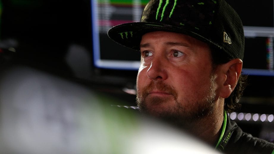DOVER, DE - OCTOBER 06: Kurt Busch, driver of the #41 Monster Energy/Haas Automation Ford, stands in the garage area during practice for the Monster Energy NASCAR Cup Series Gander Outdoors 400 at Dover International Speedway on October 6, 2018 in Dover, Delaware. (Photo by Brian Lawdermilk/Getty Images) | Getty Images