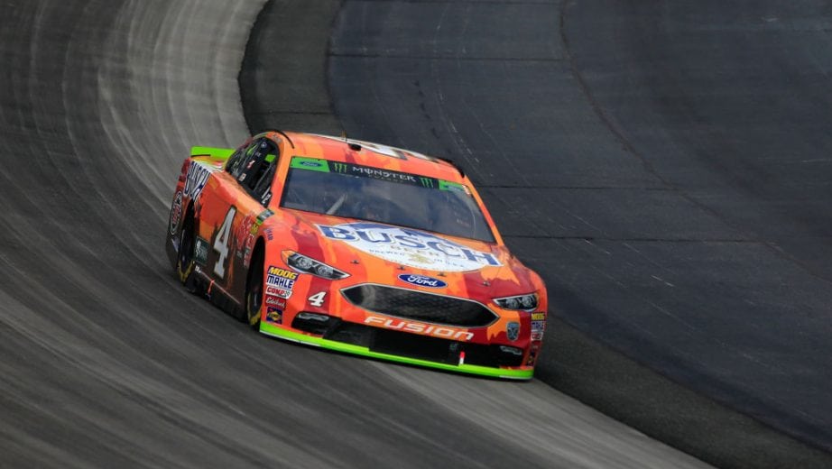 DOVER, DE - OCTOBER 07: Kevin Harvick drives the #4 Busch Outdoors Ford during the Monster Energy NASCAR Cup Series Gander Outdoors 400 at Dover International Speedway on October 7, 2018 in Dover, Delaware. (Photo by Chris Trotman/Getty Images) | Getty Images