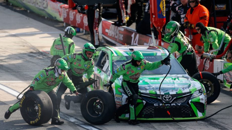 DOVER, DE - OCTOBER 07: Kyle Busch, driver of the #18 Interstate Batteries Toyota, pits during the Monster Energy NASCAR Cup Series Gander Outdoors 400 at Dover International Speedway on October 7, 2018 in Dover, Delaware. (Photo by Jonathan Ferrey/Getty Images) | Getty Images