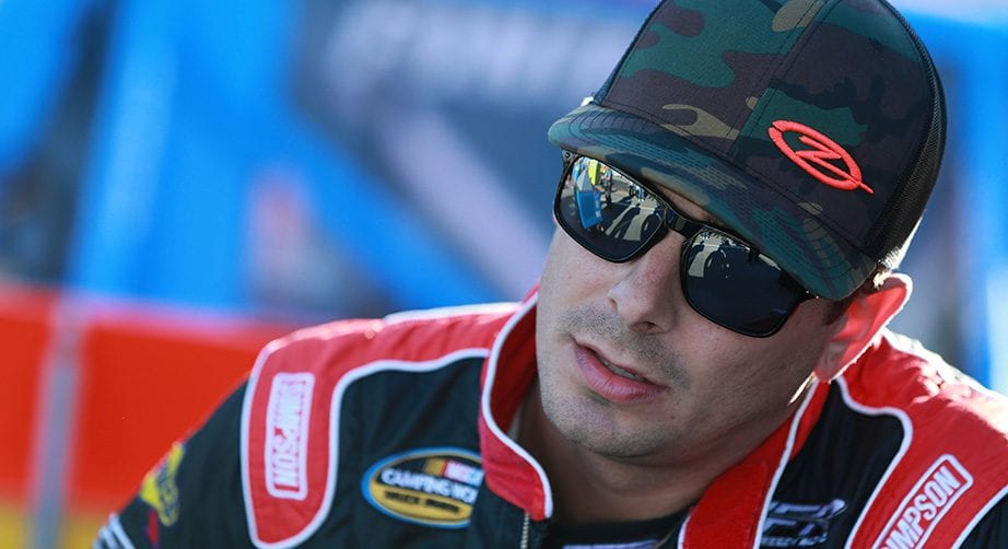 TALLADEGA, AL - OCTOBER 12:  Stewart Friesen, driver of the #52 We Build America Chevrolet, stands by his truck during qualifying for the NASCAR Camping World Truck Series Fr8Auctions 250 at Talladega Superspeedway on October 12, 2018 in Talladega, Alabama.  (Photo by Sean Gardner/Getty Images) | Getty Images