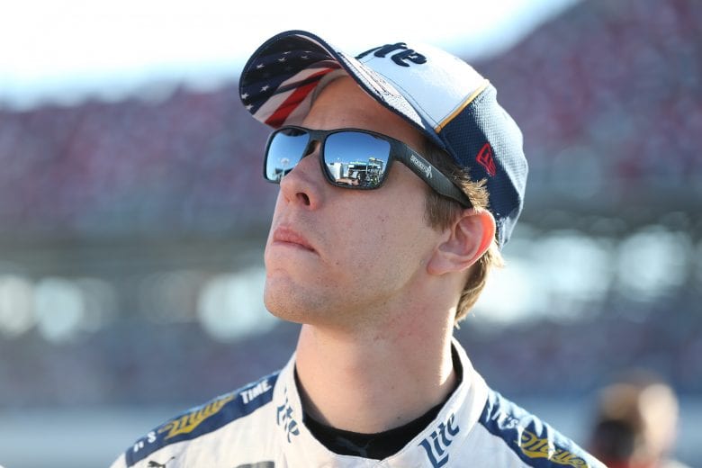 TALLADEGA, AL - OCTOBER 13:  Brad Keselowski, driver of the #2 Miller Lite Ford, stands by his car during qualifying for the Monster Energy NASCAR Cup Series 1000Bulbs.com 500 at Talladega Superspeedway on October 13, 2018 in Talladega, Alabama.  (Photo by Matt Sullivan/Getty Images) | Getty Images