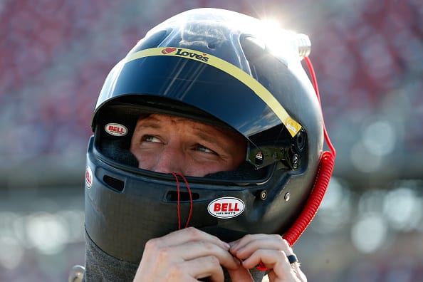 TALLADEGA, AL - OCTOBER 13:  Brad Keselowski, driver of the #2 Miller Lite Ford, gets into his car during qualifying for the Monster Energy NASCAR Cup Series 1000Bulbs.com 500 at Talladega Superspeedway on October 13, 2018 in Talladega, Alabama.  (Photo by Brian Lawdermilk/Getty Images) | Getty Images