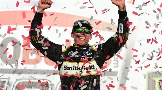 Almirola wins in NASCAR Overtime as Kurt Busch runs dry on final lap at Talladega