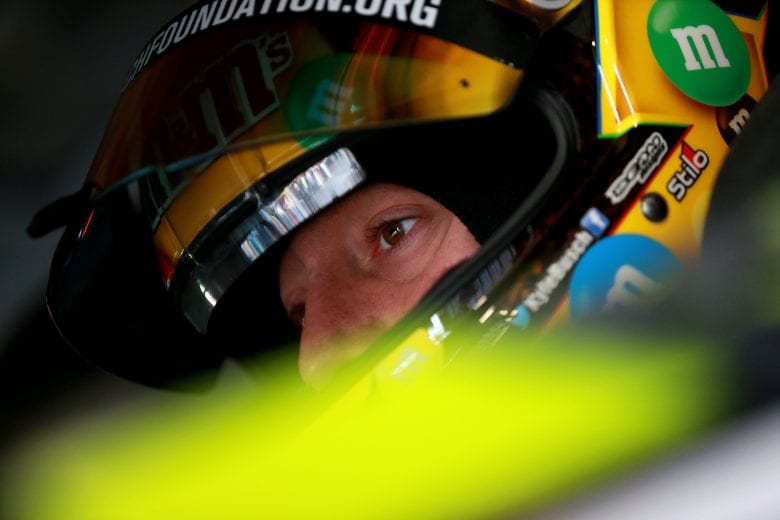 MARTINSVILLE, VA - OCTOBER 27:  Kyle Busch, driver of the #18 M&M's Halloween Toyota, sits in his car during practice for the Monster Energy NASCAR Cup Series First Data 500 at Martinsville Speedway on October 27, 2018 in Martinsville, Virginia.  (Photo by Sean Gardner/Getty Images) | Getty Images