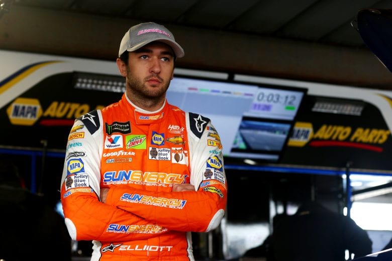 MARTINSVILLE, VA - OCTOBER 27: Chase Elliott, driver of the #9 SunEnergy1 Chevrolet, looks on during practice for the Monster Energy NASCAR Cup Series First Data 500 at Martinsville Speedway on October 27, 2018 in Martinsville, Virginia. (Photo by Sarah Crabill/Getty Images) | Getty Images