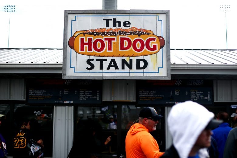 MARTINSVILLE, VA - OCTOBER 28: Fans stand in a concession line before the Monster Energy NASCAR Cup Series First Data 500 at Martinsville Speedway on October 28, 2018 in Martinsville, Virginia. (Photo by Sarah Crabill/Getty Images) | Getty Images