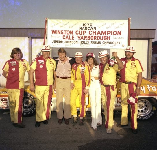Cale Yarborough wins the championship in 1976.