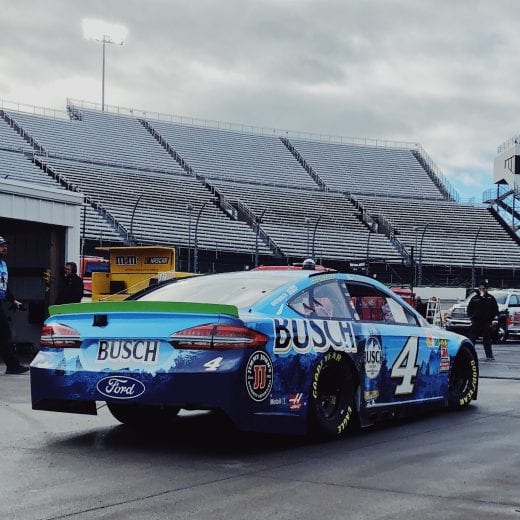 Kevin Harvick heads out on track