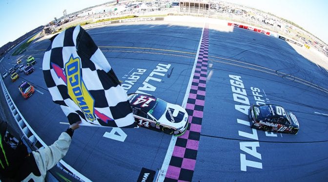 Featured image for Stewart-Haas Racing dominates Talladega, puts Almirola in Victory Lane