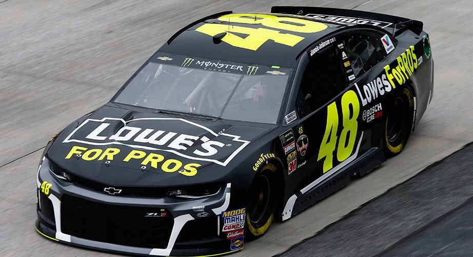 DOVER, DE - OCTOBER 05: Jimmie Johnson, driver of the #48 Lowe's for Pros Chevrolet, practices for the Monster Energy NASCAR Cup Series Gander Outdoors 400 at Dover International Speedway on October 5, 2018 in Dover, Delaware. (Photo by Jonathan Ferrey/Getty Images) | Getty Images