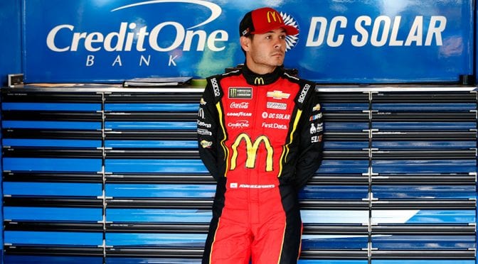 Featured image for Kyle Larson after Kansas crash: ‘There is no pressure, really,’