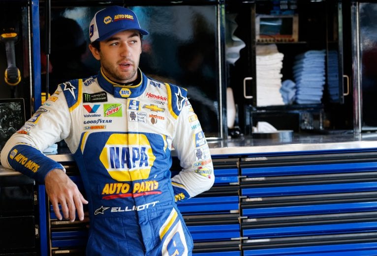 PHOENIX, AZ - NOVEMBER 09: Chase Elliott, driver of the #9 NAPA Auto Parts Chevrolet, stands in the garage area during practice for the Monster Energy NASCAR Cup Series Can-Am 500 at ISM Raceway on November 9, 2018 in Phoenix, Arizona. (Photo by Jonathan Ferrey/Getty Images) | Getty Images