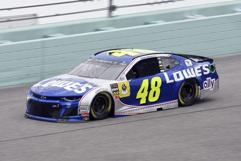 #48: Jimmie Johnson, Hendrick Motorsports, Chevrolet Camaro Lowe's Rookie Throwback