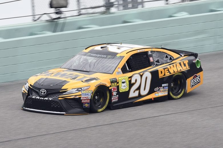#20: Erik Jones, Joe Gibbs Racing, Toyota Camry DeWalt