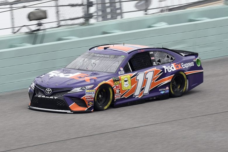#11: Denny Hamlin, Joe Gibbs Racing, Toyota Camry FedEx Express