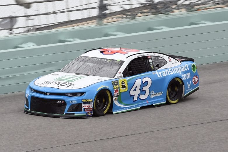 #43: Darrell Wallace Jr., Richard Petty Motorsports, Chevrolet Camaro Transportation Im