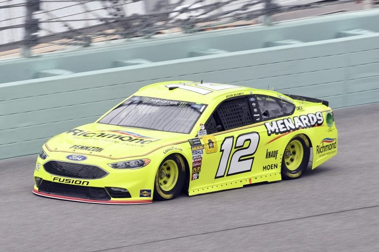 #12: Ryan Blaney, Team Penske, Ford Fusion Menards/Richmond