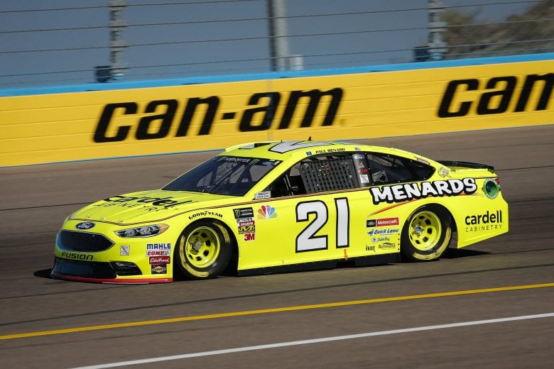 #21: Paul Menard, Wood Brothers Racing, Ford Fusion Menards / Cardell