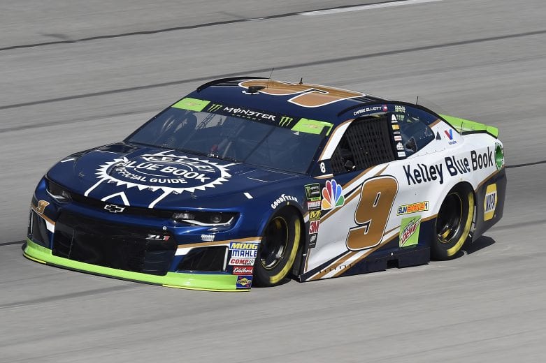 #9: Chase Elliott, Hendrick Motorsports, Chevrolet Camaro Kelley Blue Book
