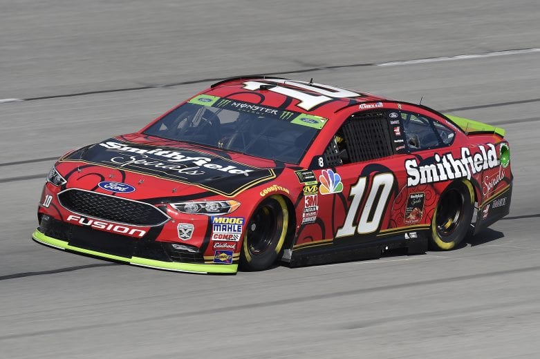 #10: Aric Almirola, Stewart-Haas Racing, Ford Fusion Smithfield Spirals
