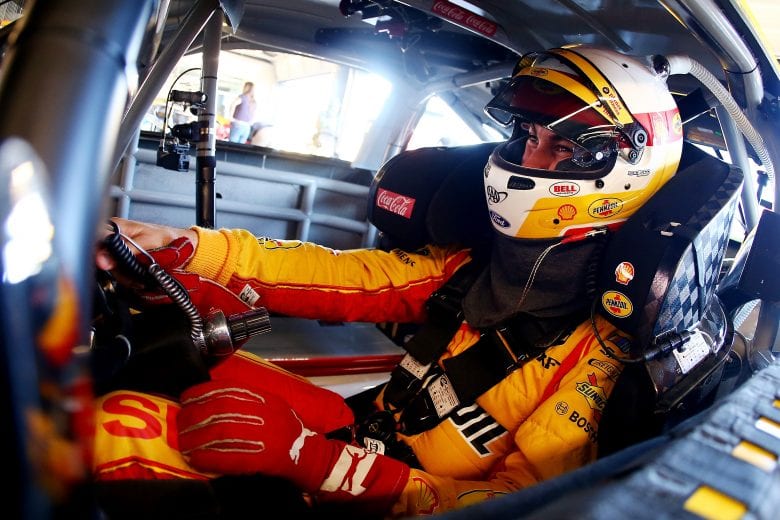 PHOENIX, AZ - NOVEMBER 10: Joey Logano, driver of the #22 Shell Pennzoil Ford, sits in his car during practice for the Monster Energy NASCAR Cup Series Can-Am 500 at ISM Raceway on November 10, 2018 in Phoenix, Arizona. (Photo by Sarah Crabill/Getty Images) | Getty Images