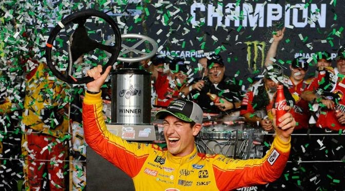 Featured image for Joey Logano wins at Miami to take 2018 Monster Energy Series title