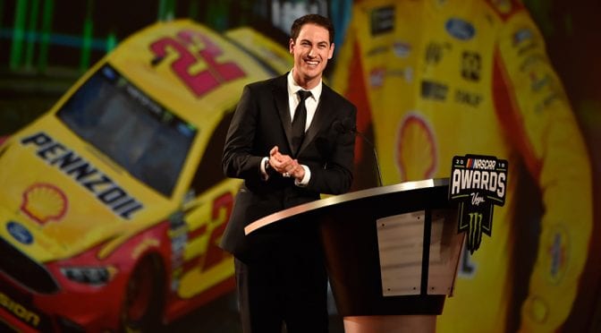 Joey Logano honored in Las Vegas as Monster Energy NASCAR Cup Series champion