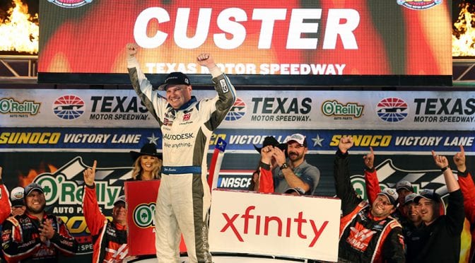 Featured image for Cole Custer wins wild Round of 8 playoff race at Texas
